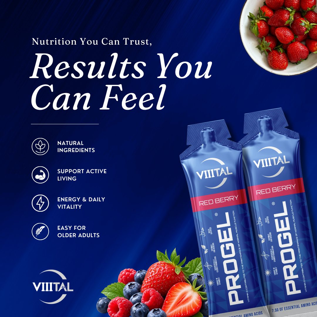 VIIITAL PROGEL nutrition and results overview
